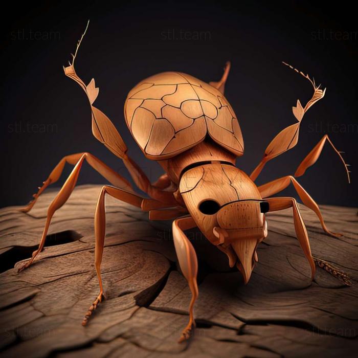 3D модель Pheidole oculata (STL)